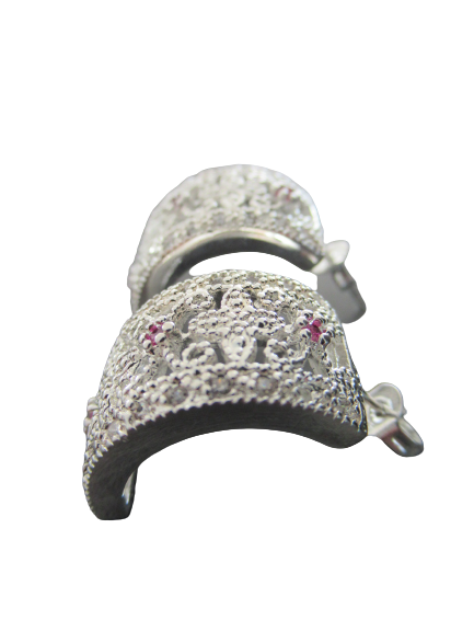 Parure, ensemble, set, boucles d'oreilles, chaîne et pendentif filigranés